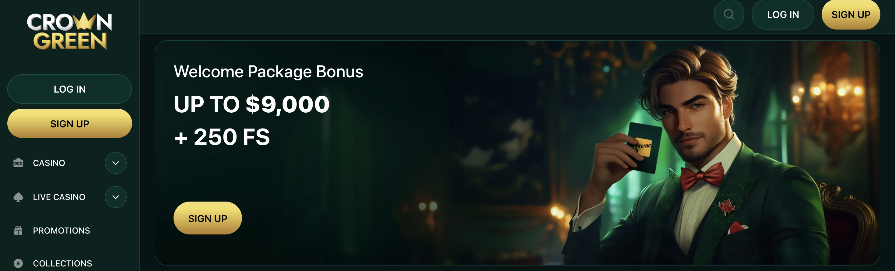 Crowngreen Casino screen